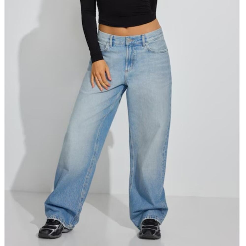 Garage Low Rise Baggy Jeans Amber Blue Size 01/25